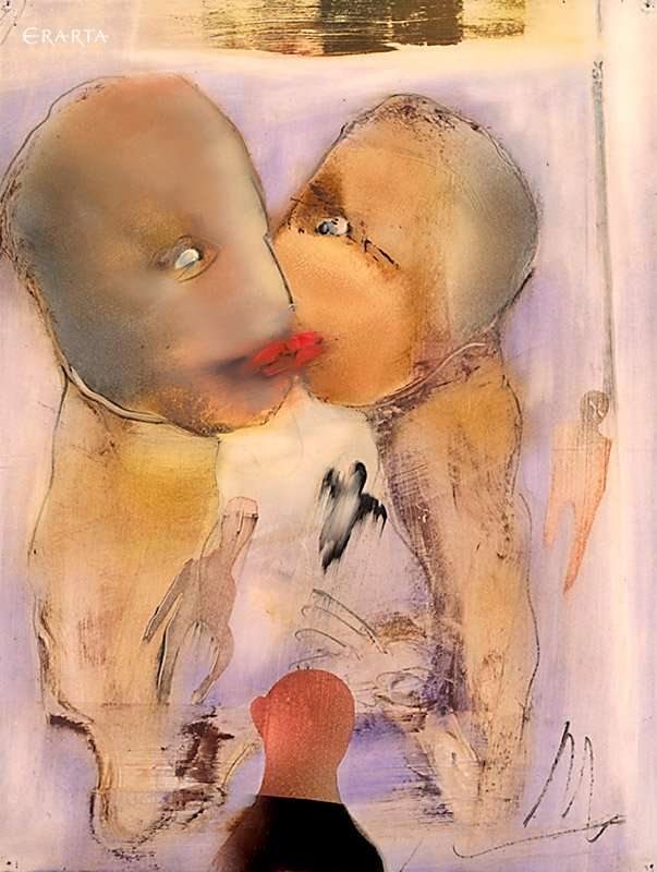 Поцелуй, художник Михаил Павленин