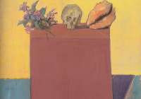 Still Life with Bouquet, Shell and Skull,&nbsp;artist&nbsp;Mikhail&nbsp;Ivanov