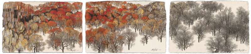 Motion of Autumn , artist Latif Kazbekov