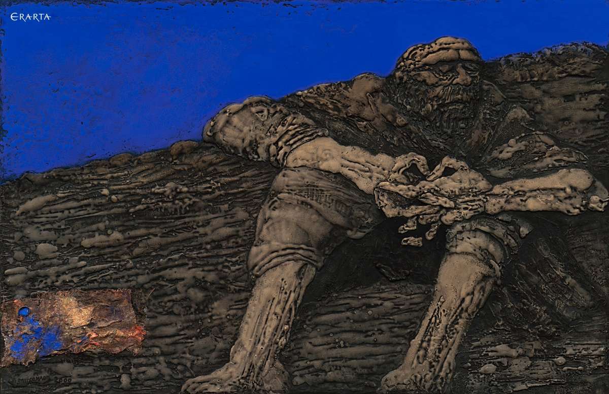 Христос в пустыне, художник Вячеслав Михайлов