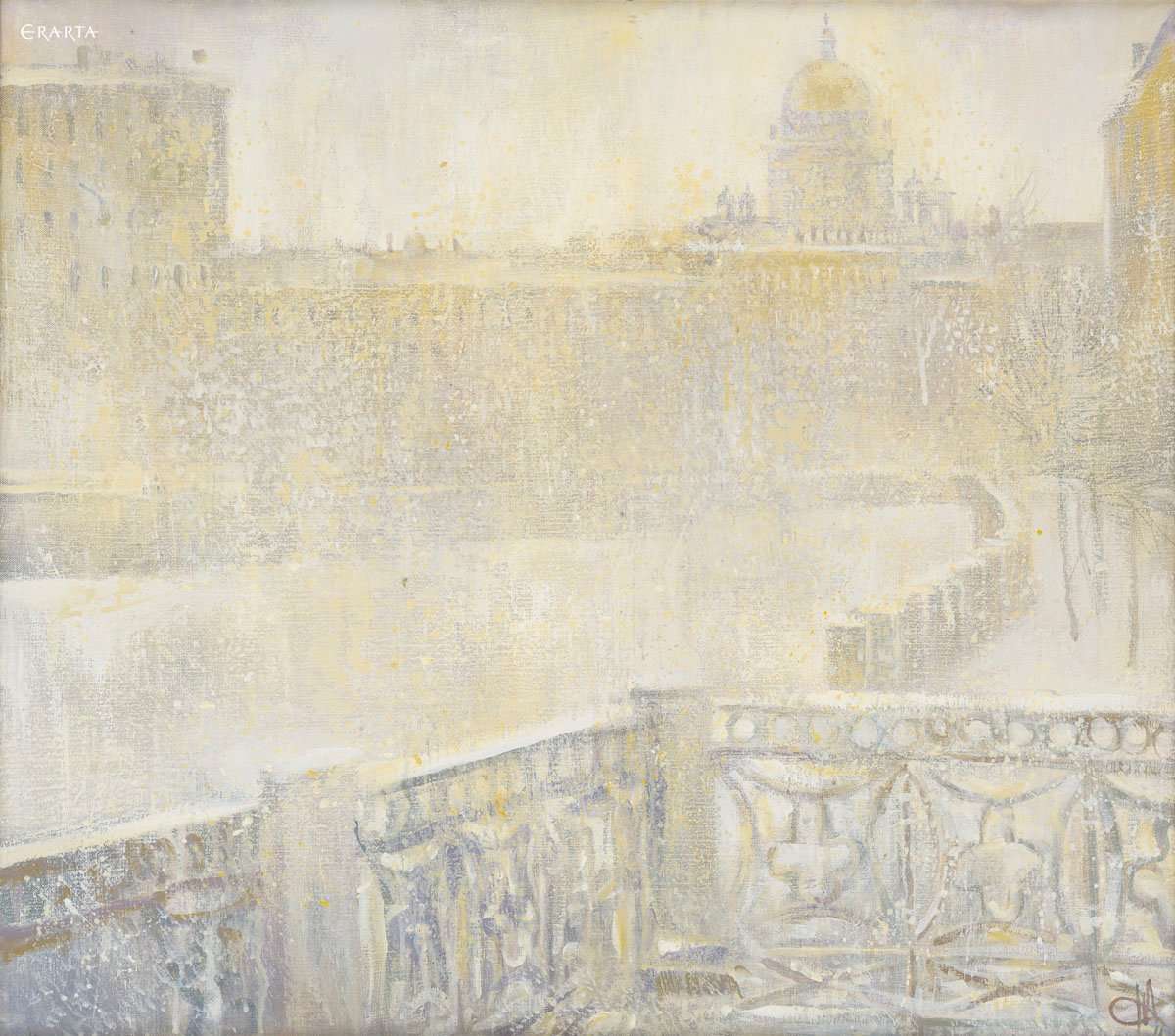 Мойка. Январь,&nbsp;художник&nbsp;Надежда&nbsp;Анфалова