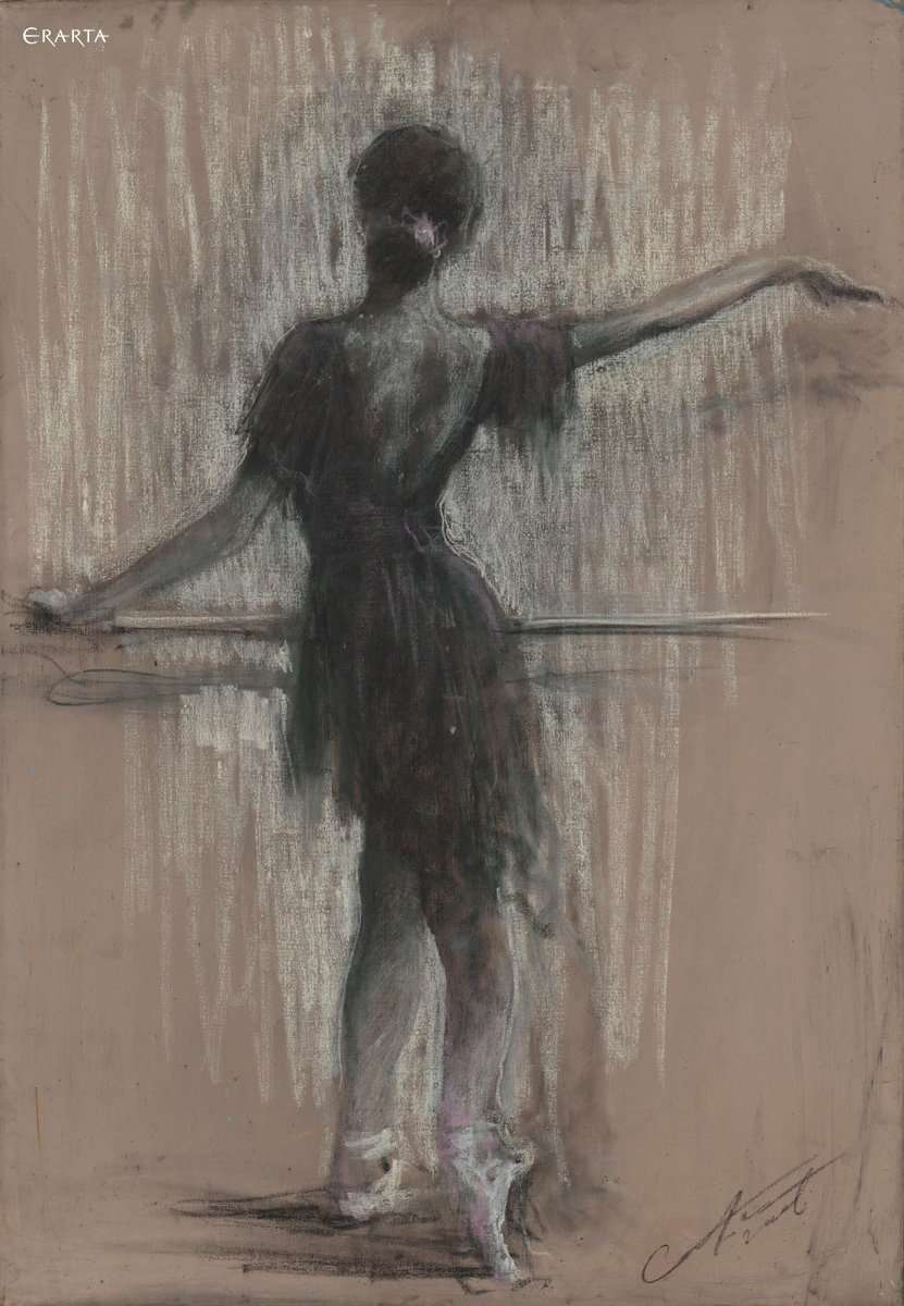 Black ballerina, artist Sergey Bakin