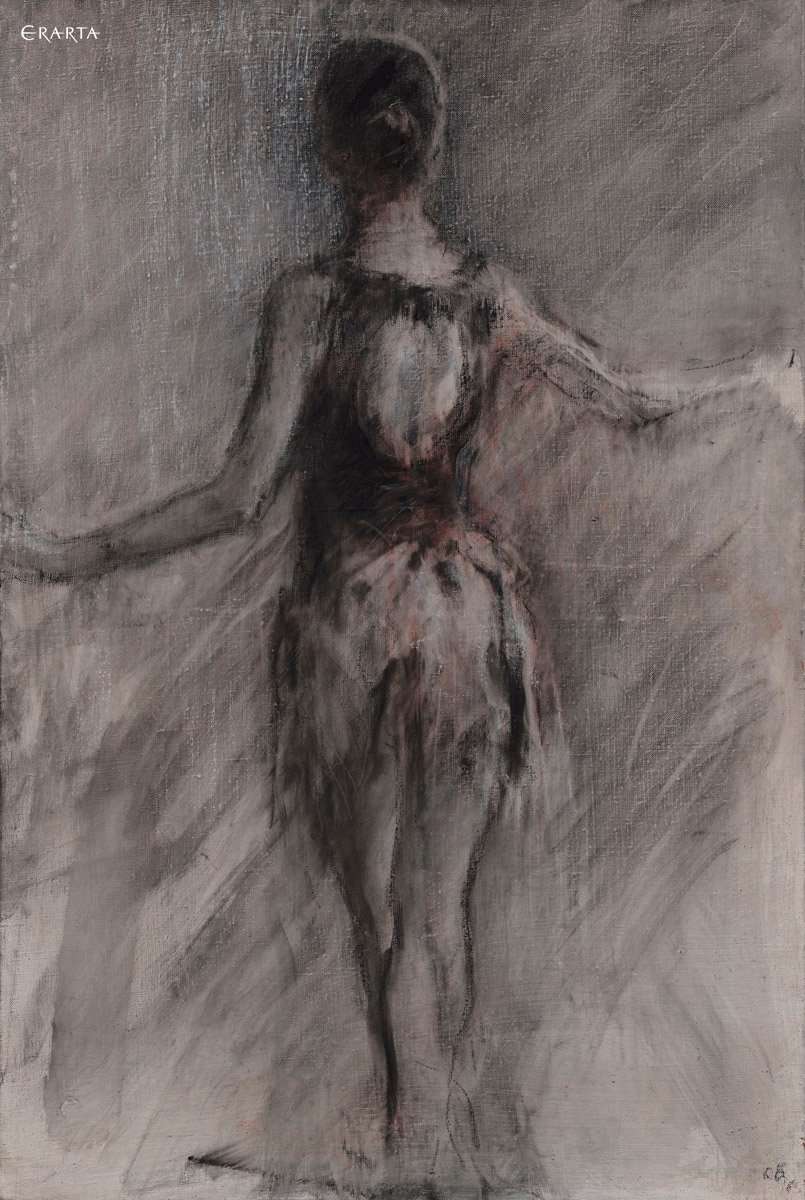 Черная танцовщица, художник Сергей Бакин