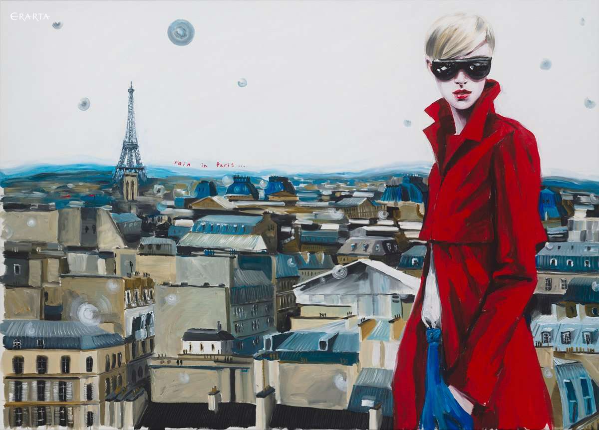 Rain in Paris, artist Marina Fyodorova