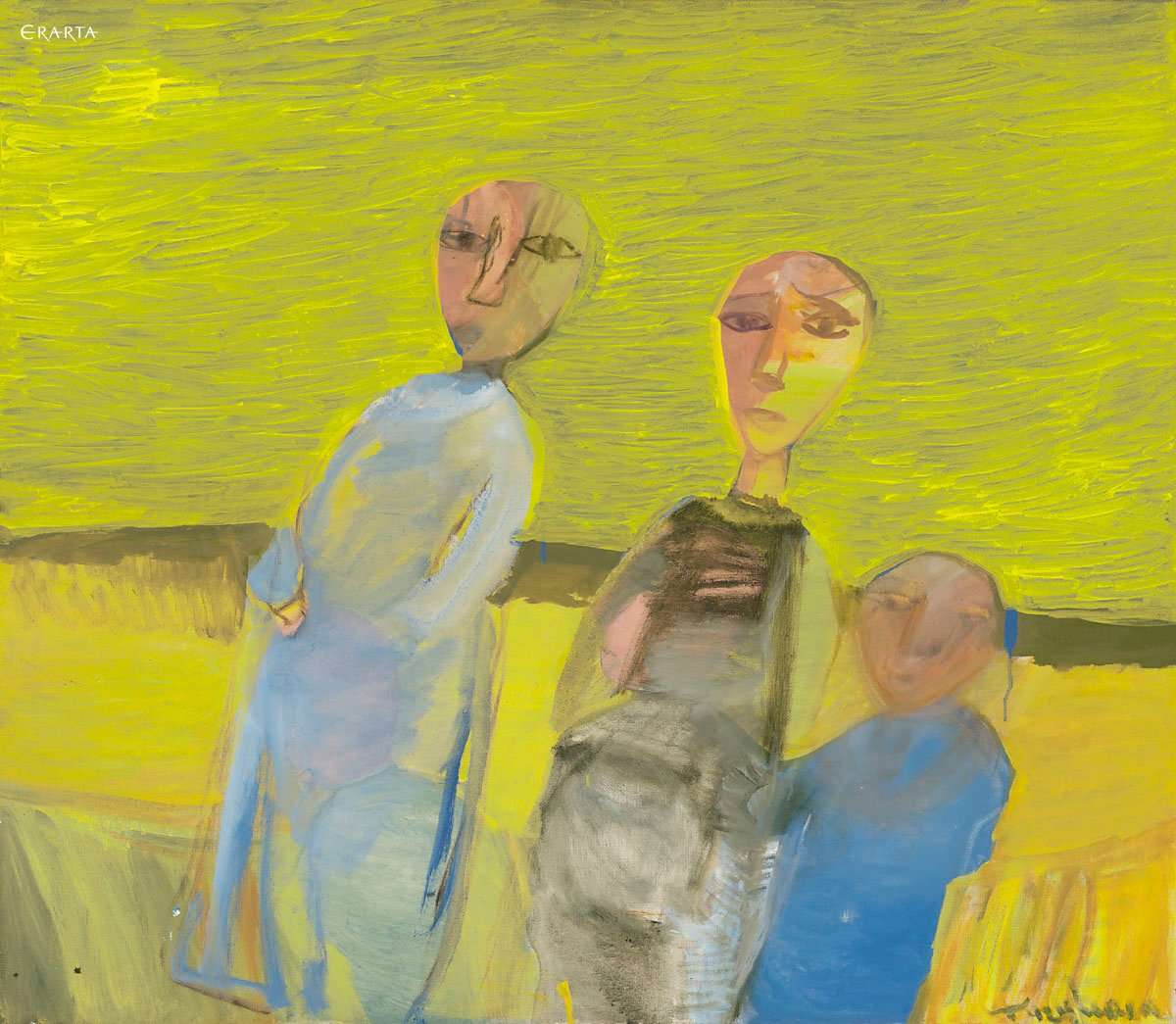 Walk (yellow), artist Elena Figurina
