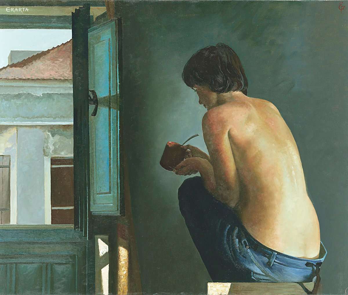 Morning coffee, artist Ekaterina Gracheva
