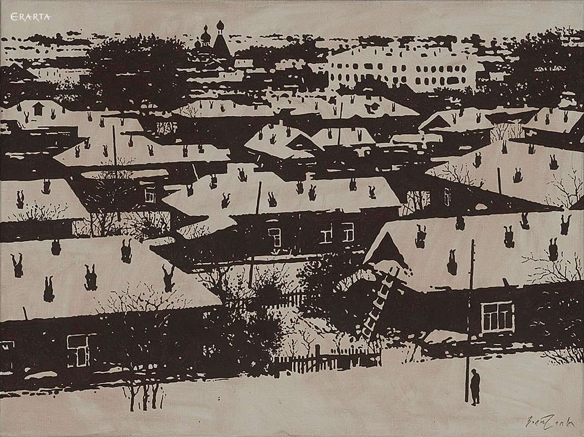 В условиях зимы №2, художник Ринат Волигамси