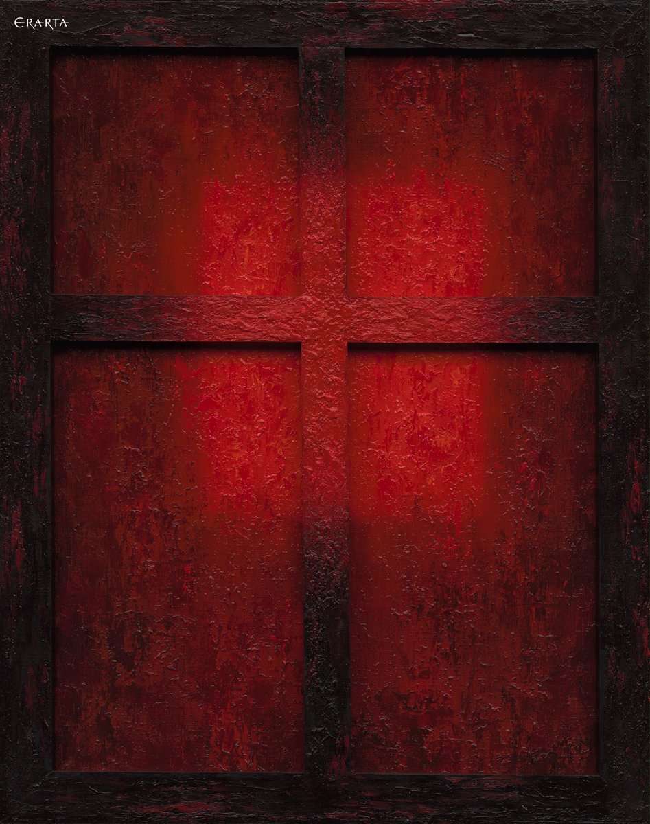 «Windows» series. Red, artist Mikhail Kaban-Petrov