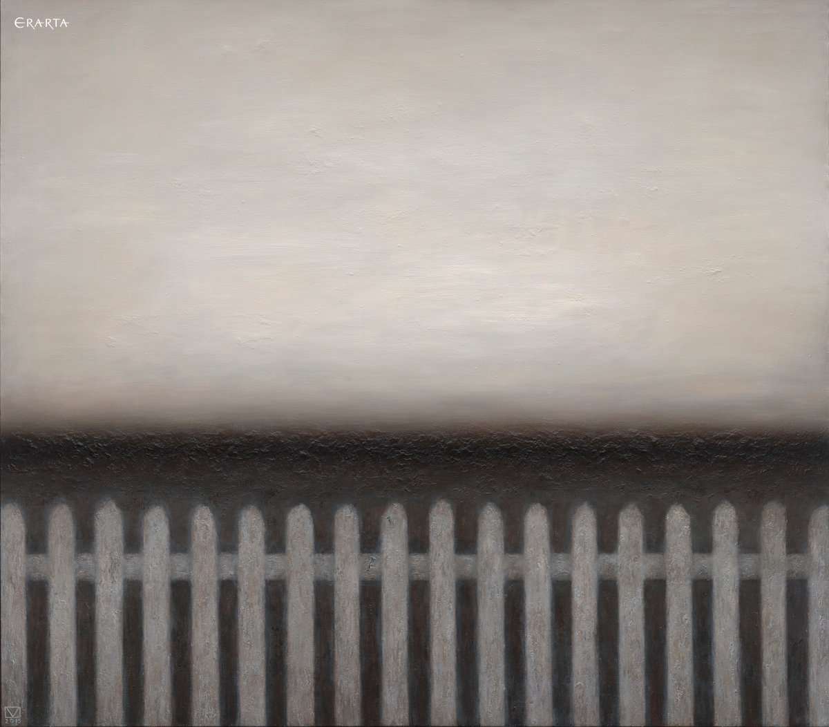 White Fence, artist Mikhail Kaban-Petrov
