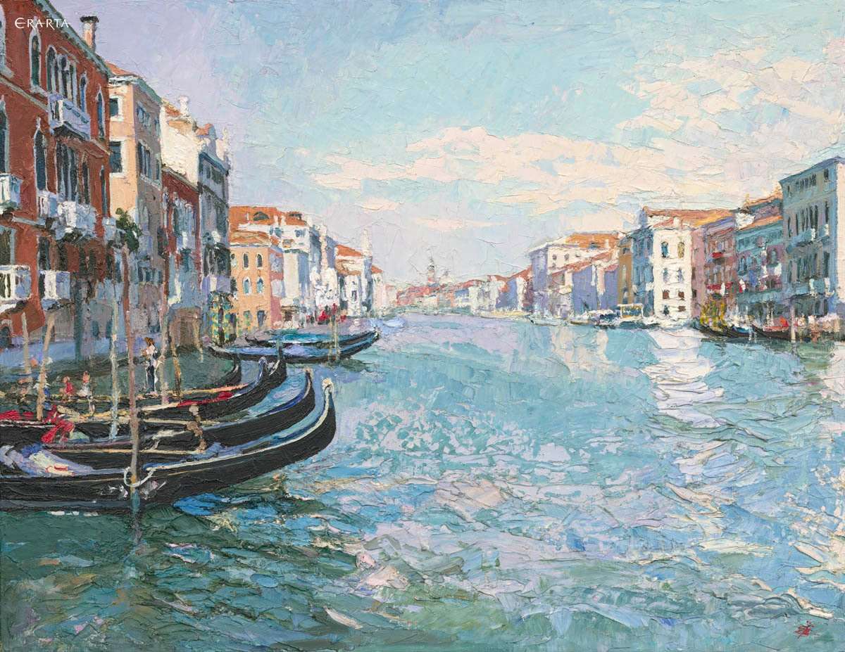 Venice, artist Elizaveta Mikhailova