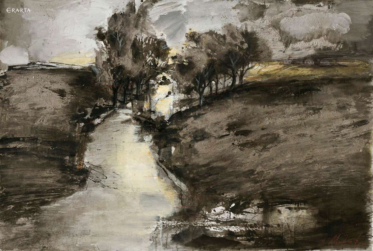 Landscape with River, artist Vladimir Migachev