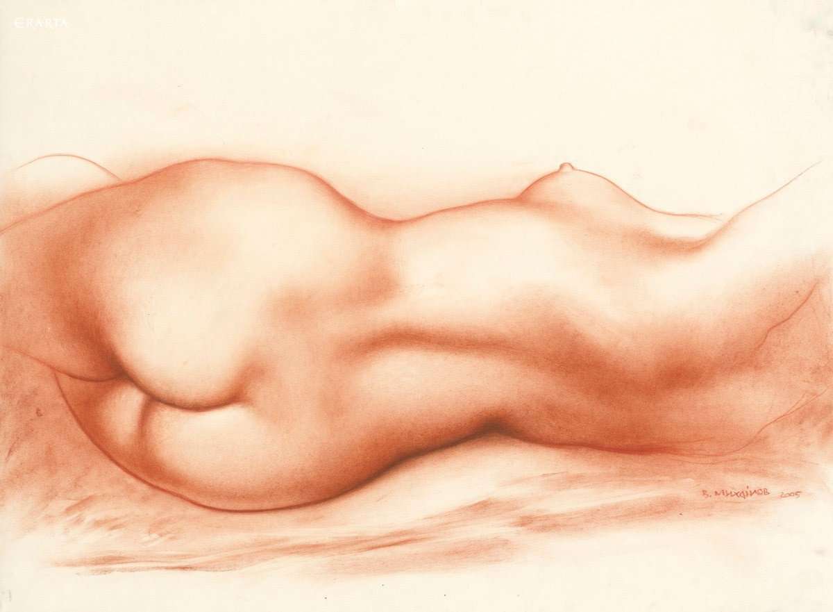 Large nude, artist Vyacheslav Mikhailov