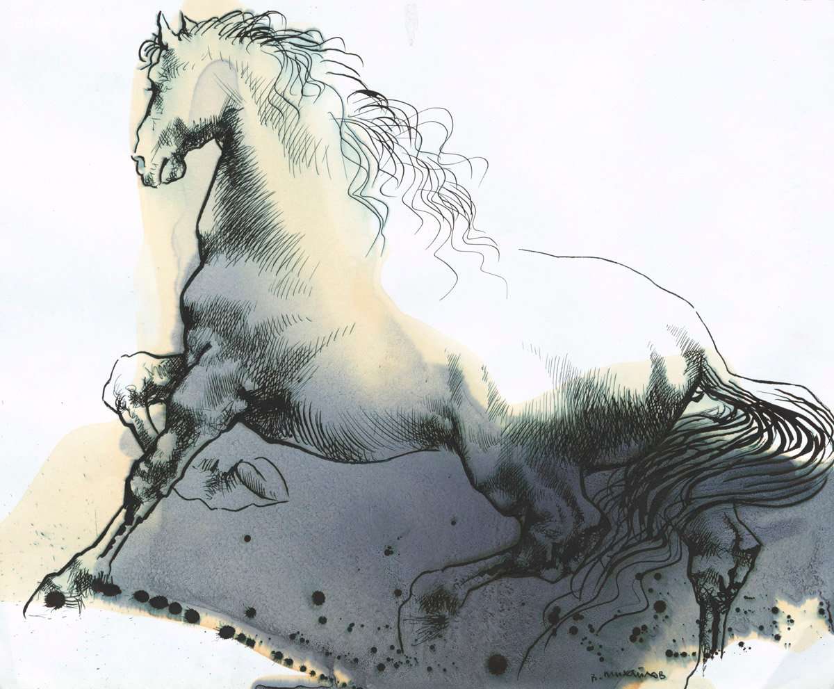 Horse, artist Vyacheslav Mikhailov