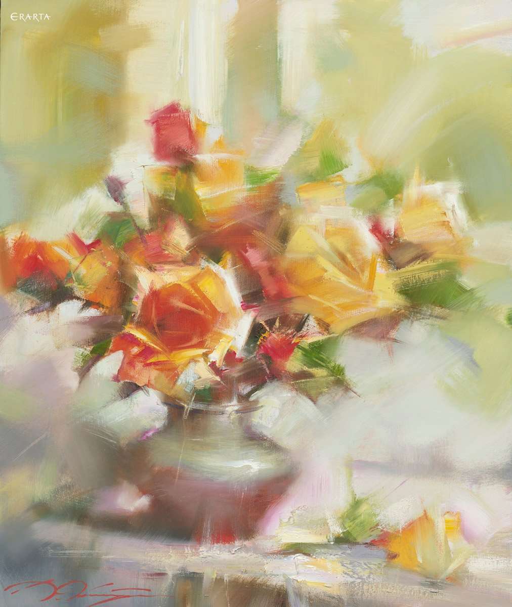 Roses, artist Denis Oktyabr