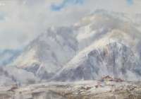 Snow in mountains,&nbsp;artist&nbsp;Denis&nbsp;Oktyabr