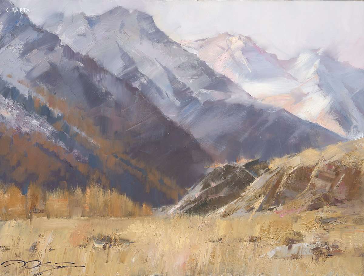 In the mountain, artist Denis Oktyabr