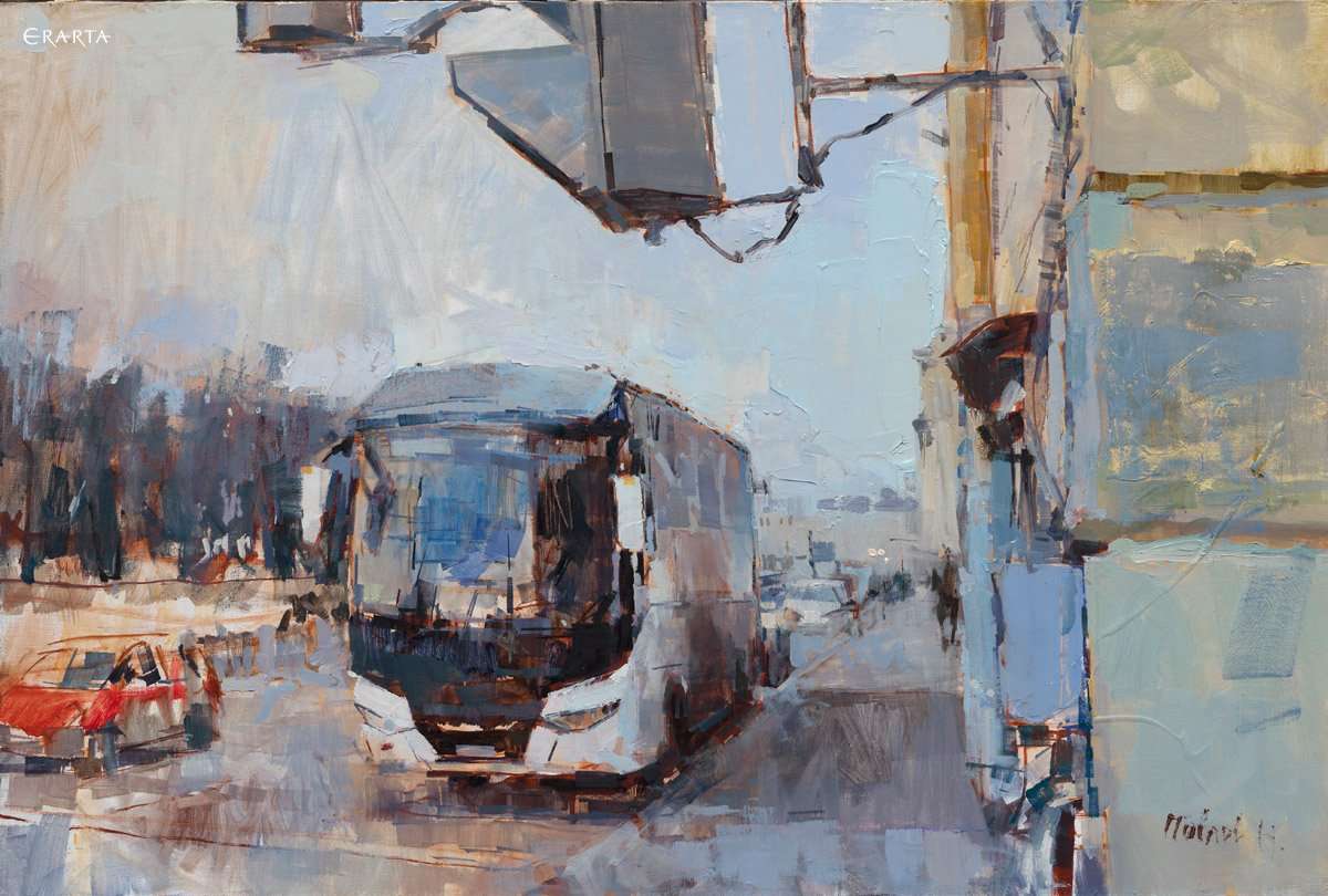 Bus, artist Nikita Pavlov