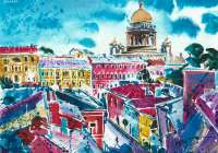 St. Petersburg«s Roofs,&nbsp;artist&nbsp;Alexander&nbsp;Tsoi