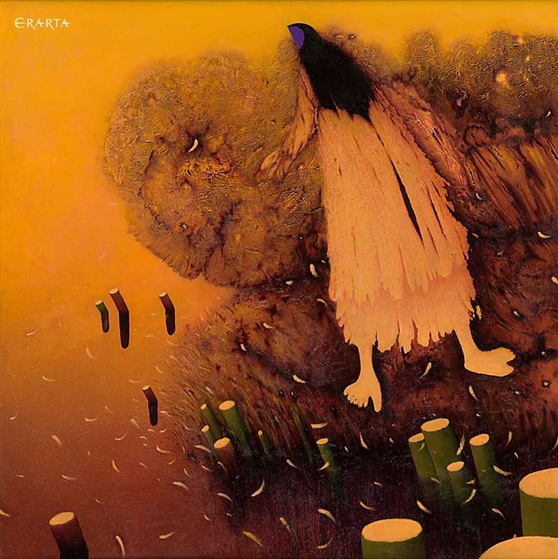Landscape with Figure Blessing the Landscape, artist Nikolay Sazhin