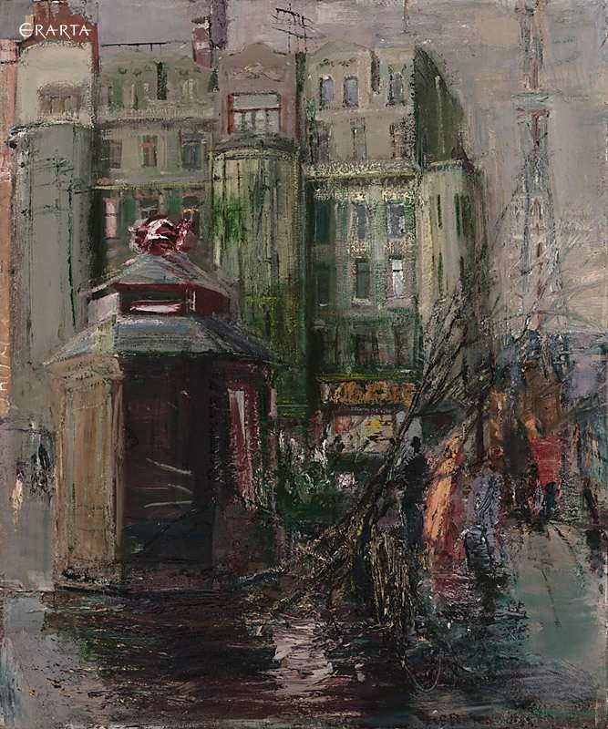 House at Petrogradskaya, artist Dmitry Flegontov