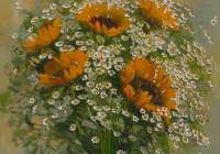 Sunflowers bouquet,&nbsp;artist&nbsp;Maria&nbsp;Pavlova