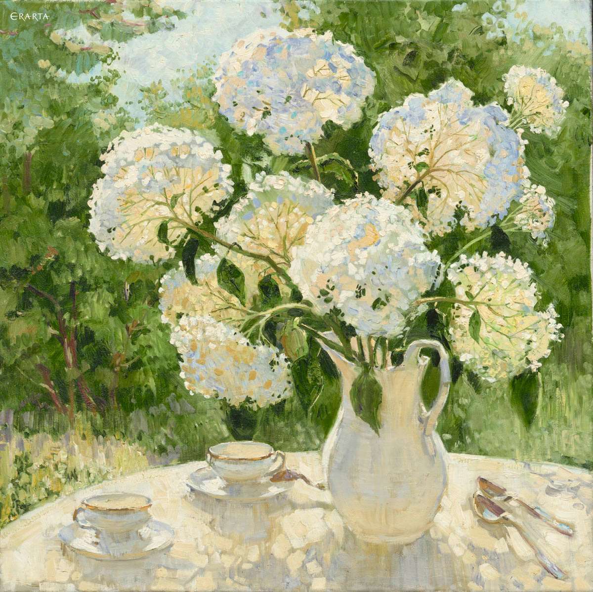 White Hydrangea, artist Maria Pavlova
