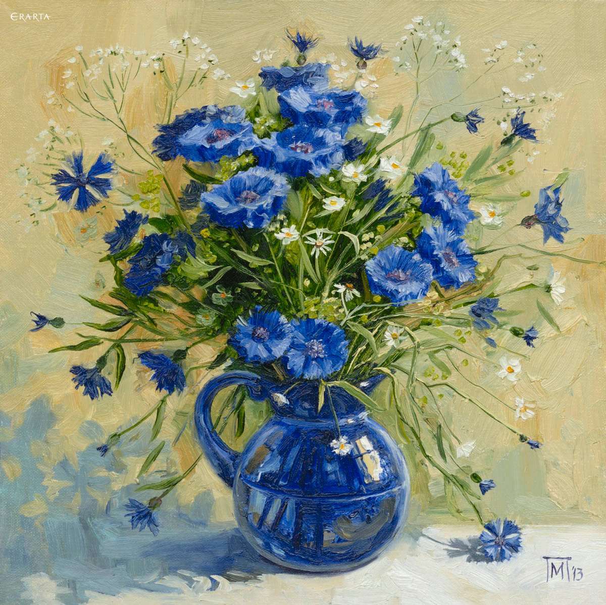 Cornflowers, artist Maria Pavlova