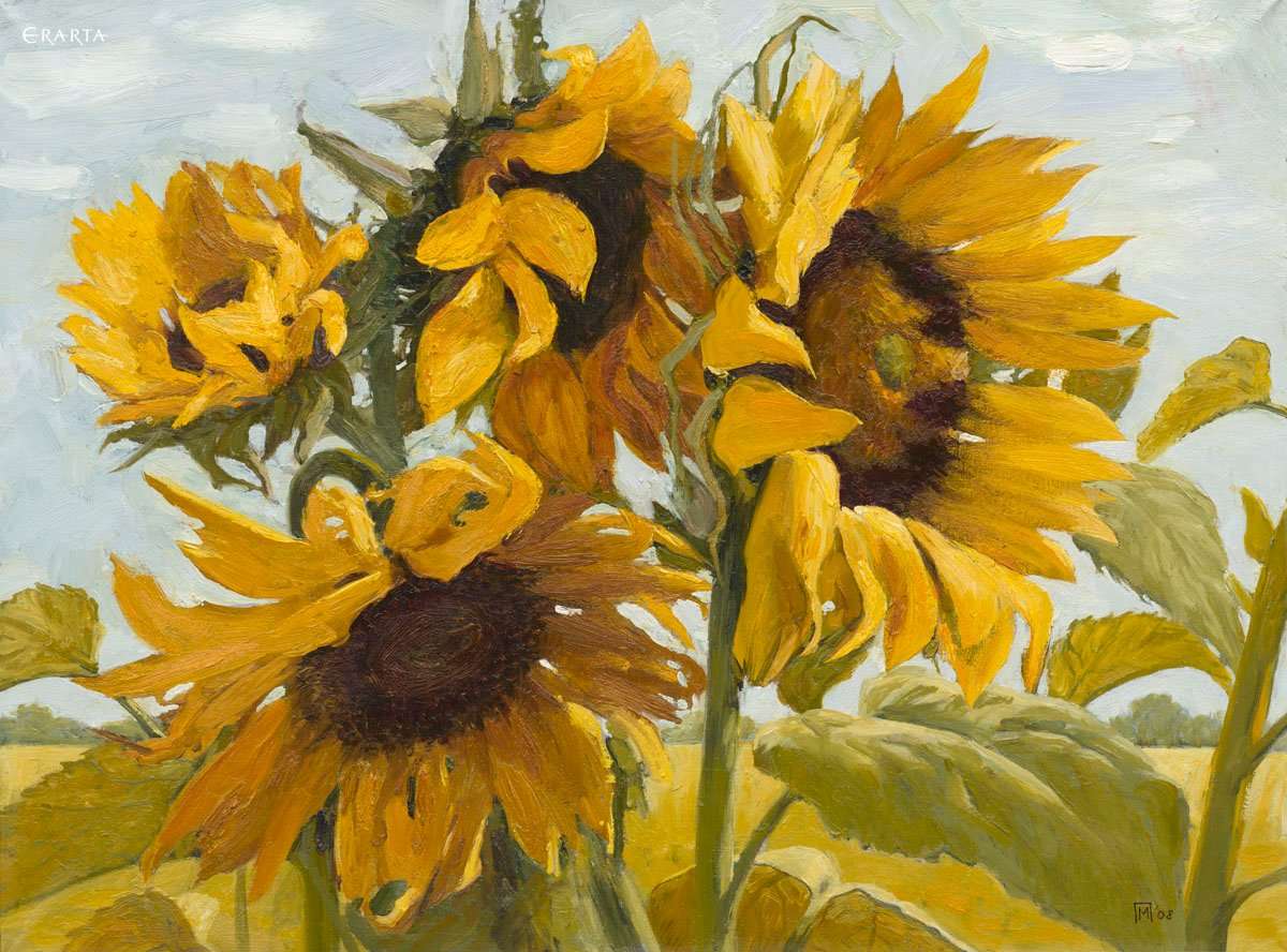Sunflowers, artist Maria Pavlova