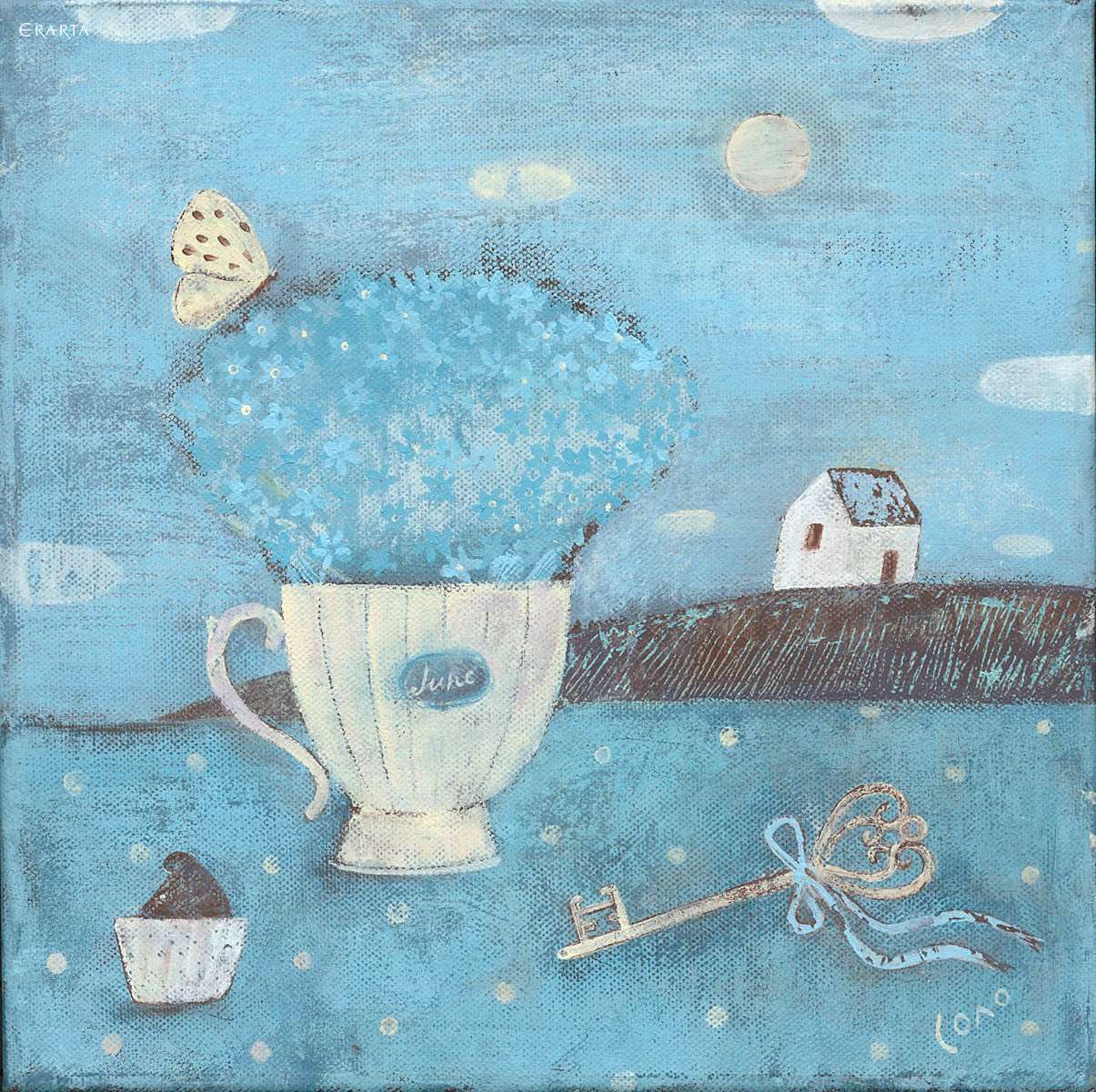 Blue morning, artist Svetlana Solovyeva