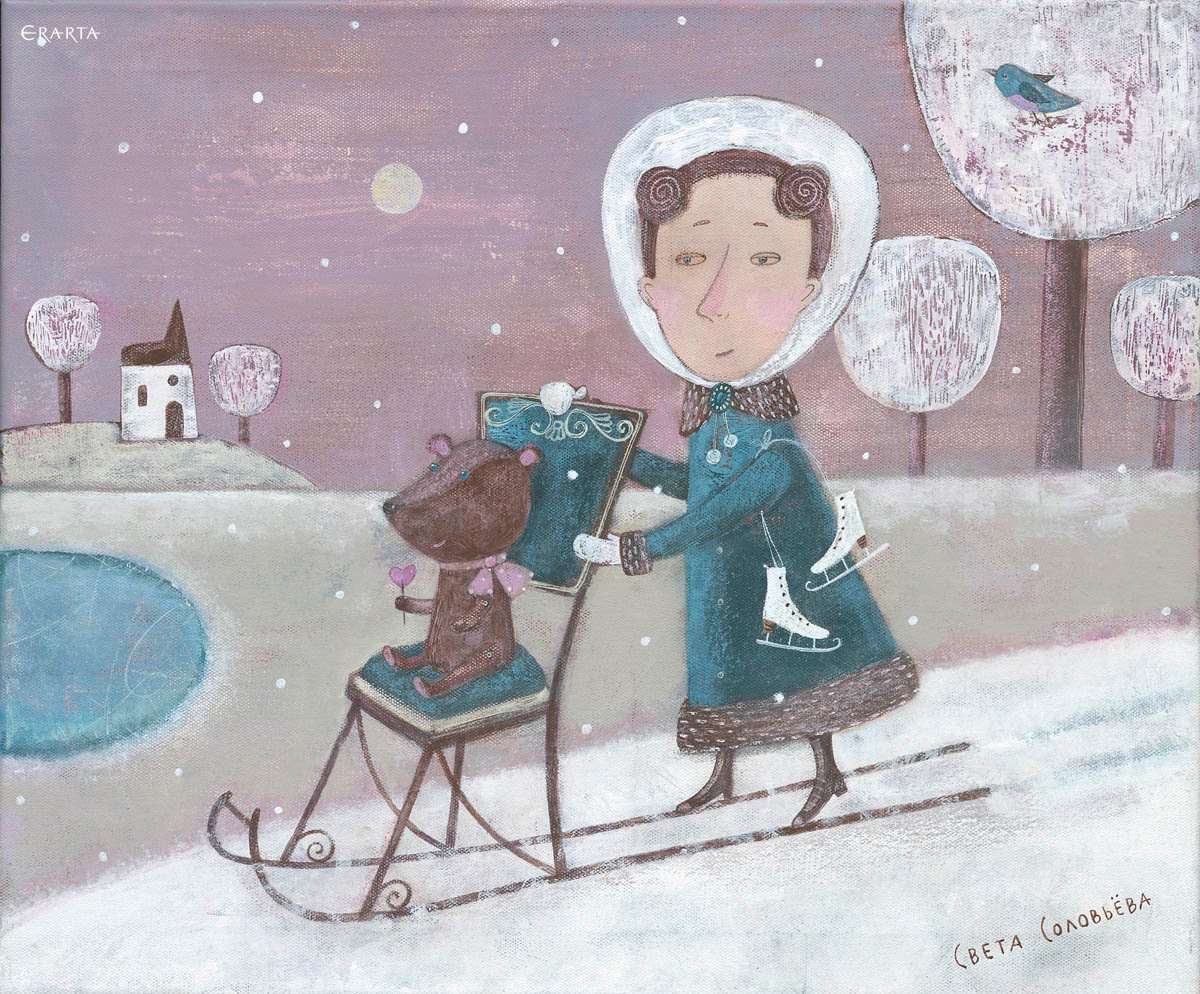 The last day of winter, artist Svetlana Solovyeva