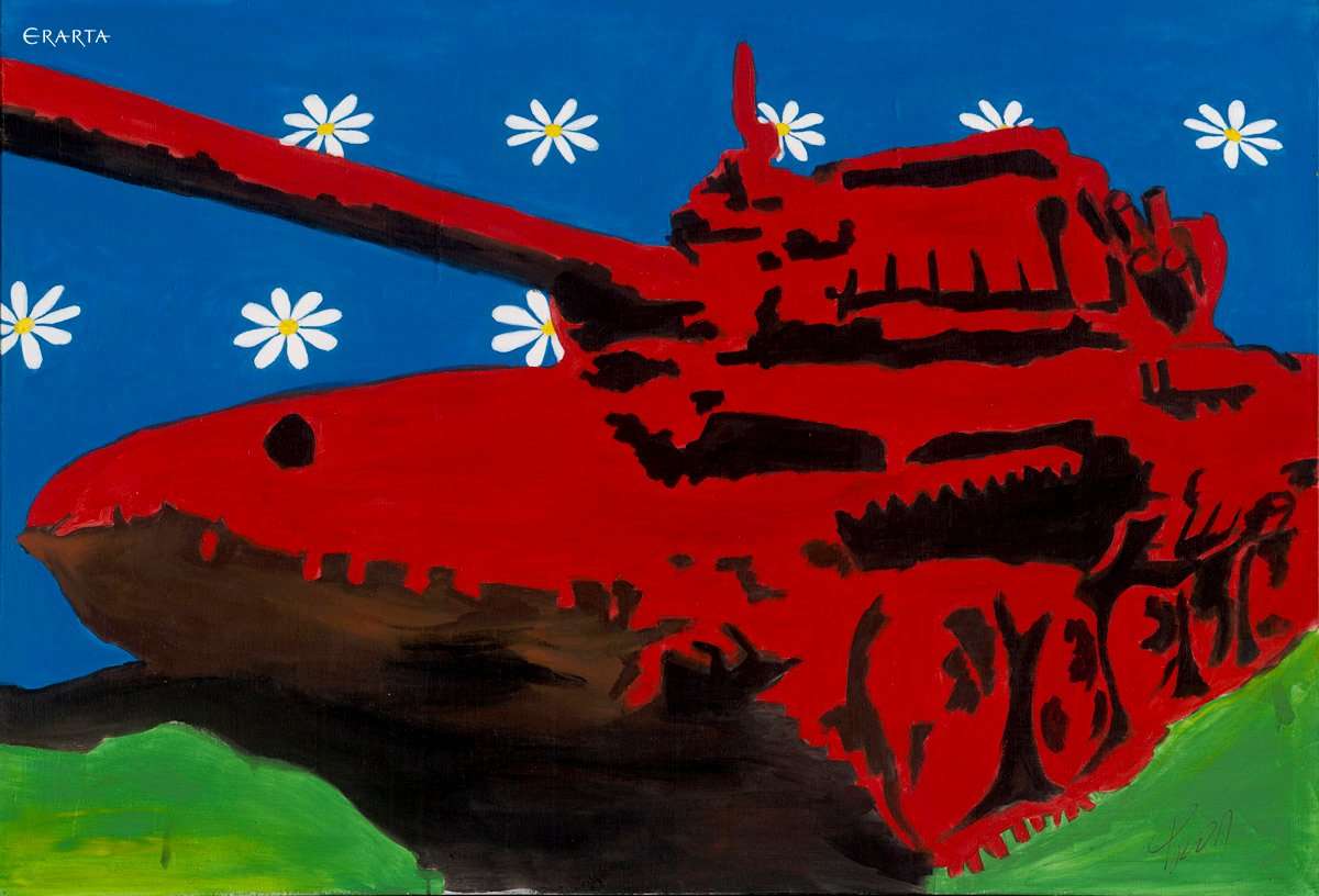 Tank from Dinosaurs series , artist Alexander Frolov