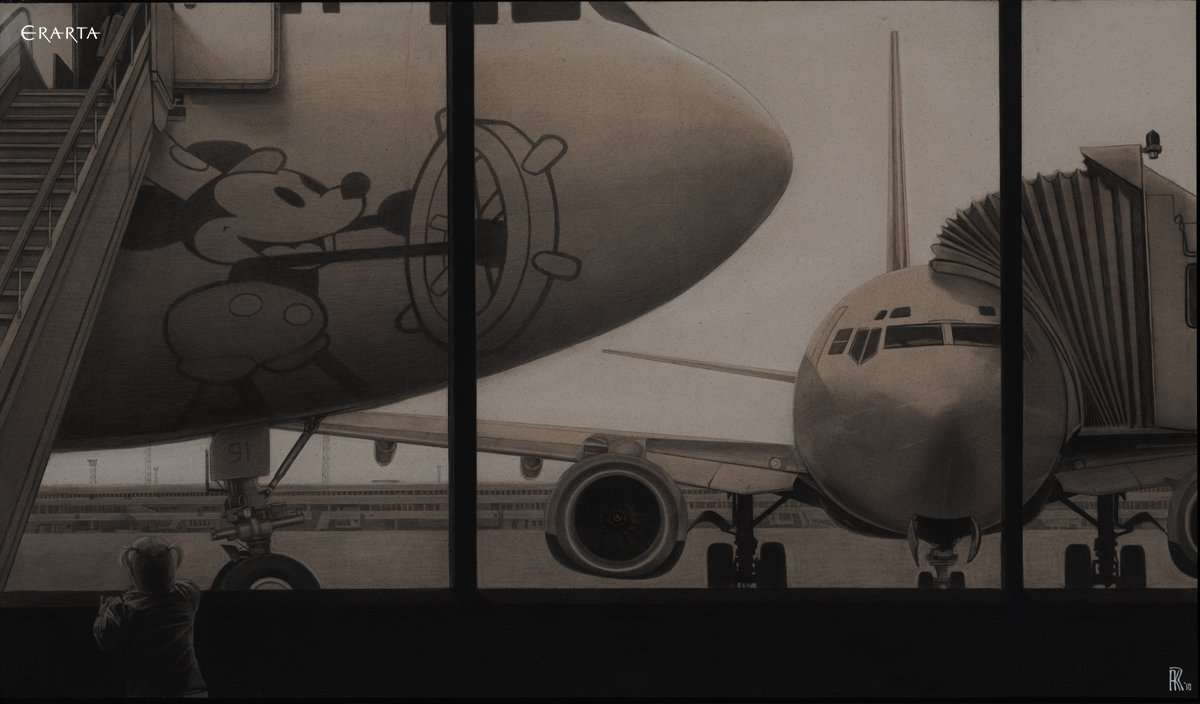 Airport in 8. Masha, artist Anastasia Kuznetsova-Ruf