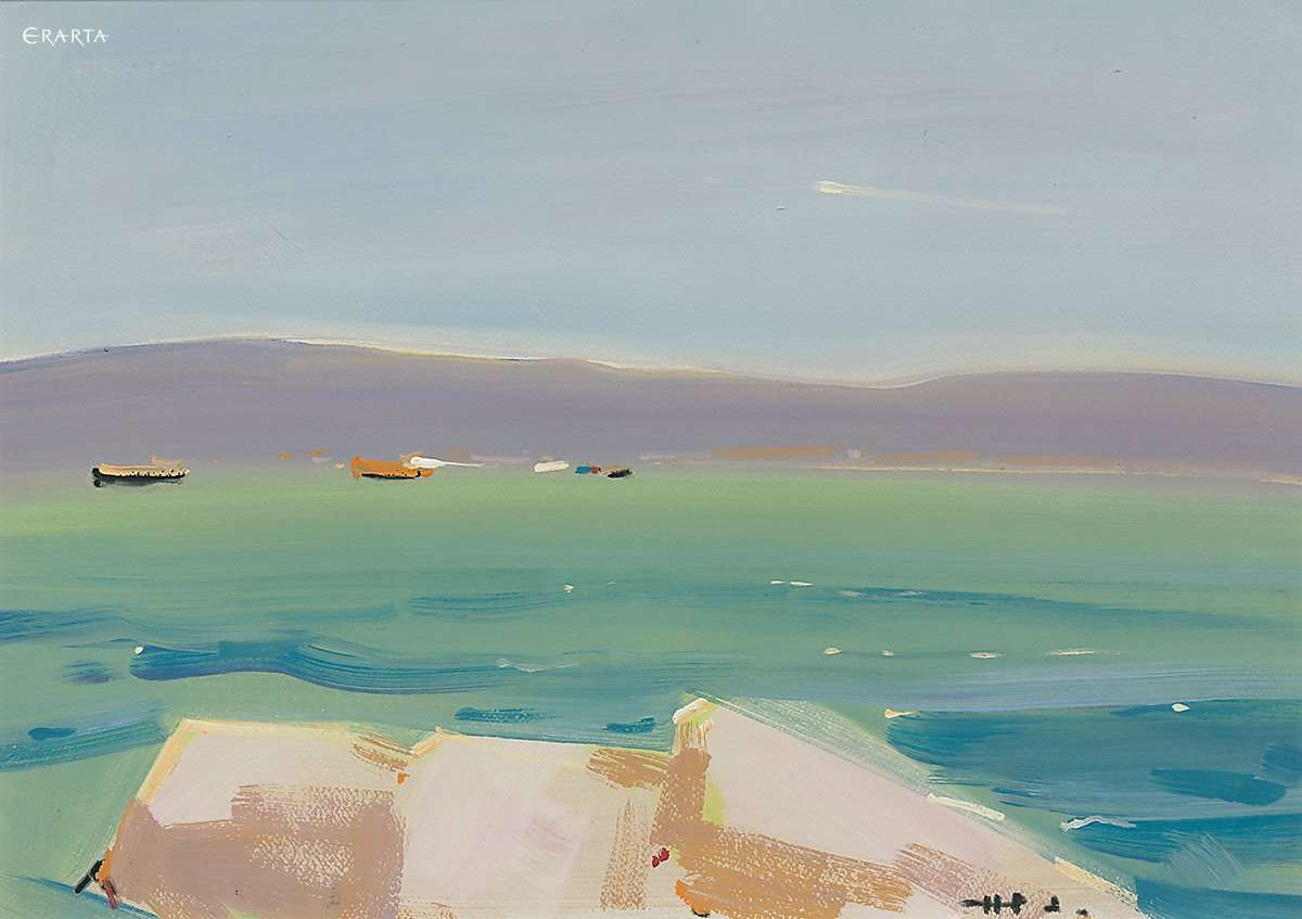 Ветреный день в Каннах,&nbsp;художник&nbsp;Алексей&nbsp;Ланцев