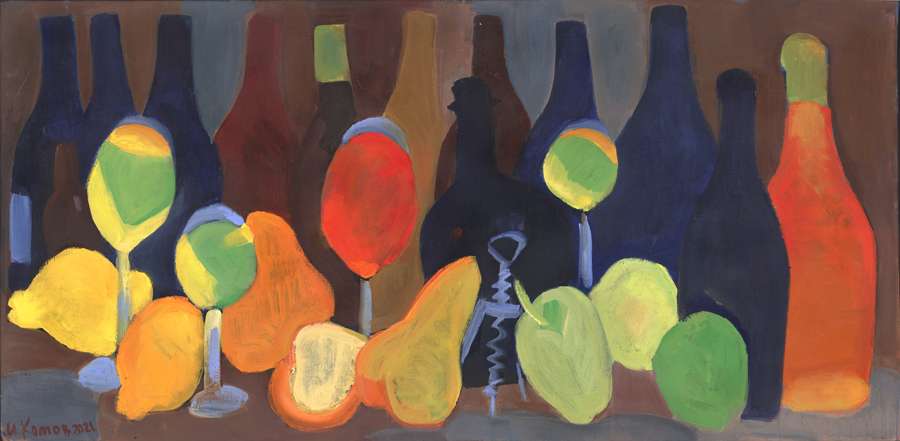 Georgian wine (qvevri), artist Komov Ilya