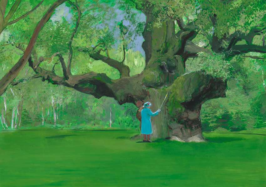Elizabeth II Knighting the Sherwood Oak,&nbsp;artist&nbsp;Alexander&nbsp;Koryashkin
