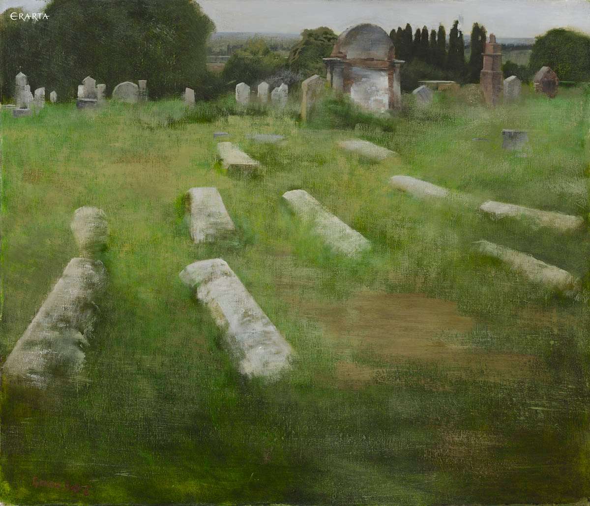 Еврейское кладбище, художник Александр Греков
