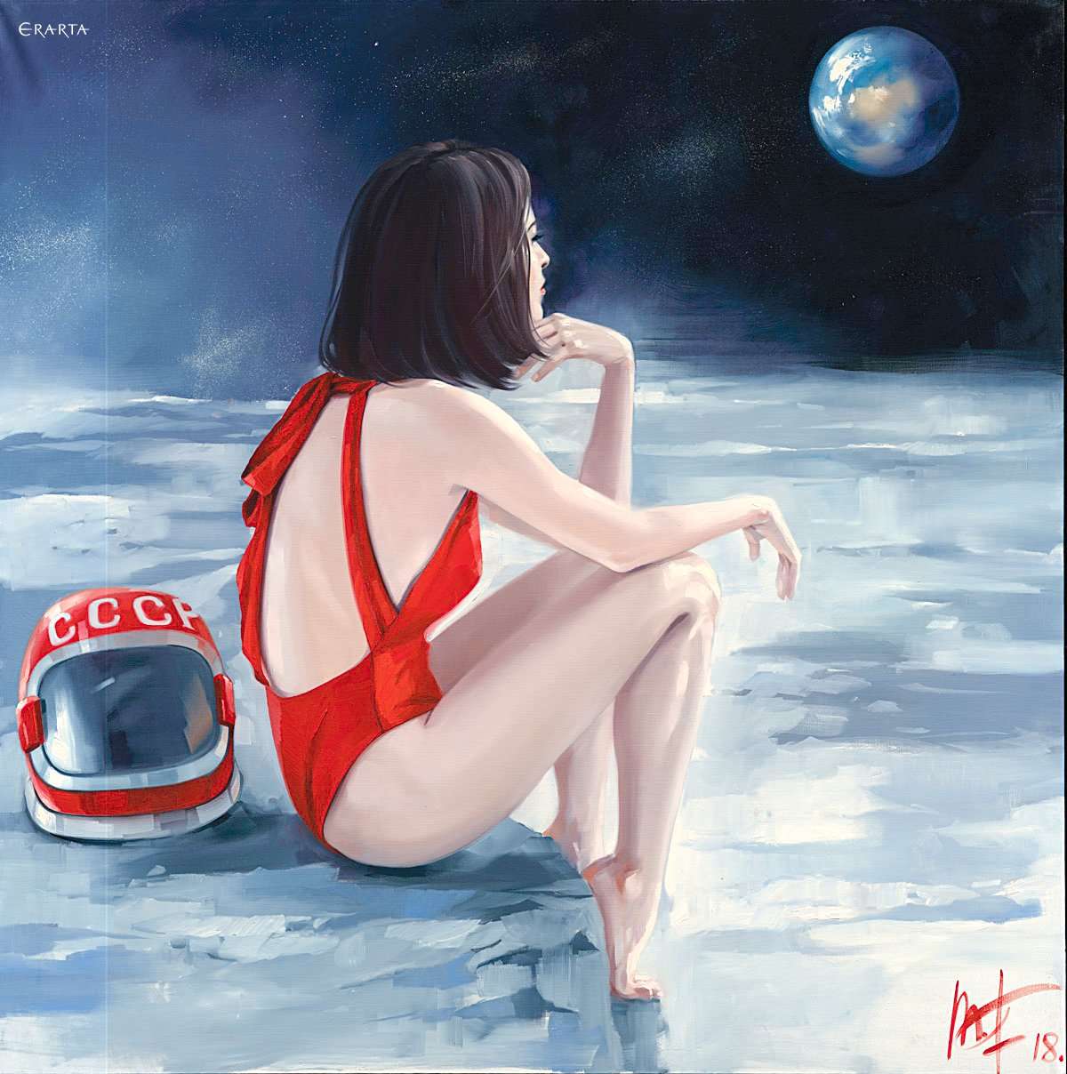 On the Moon, художник Марина Федорова