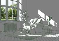 Space with sunlight,&nbsp;artist&nbsp;Hwang&nbsp;Seontae