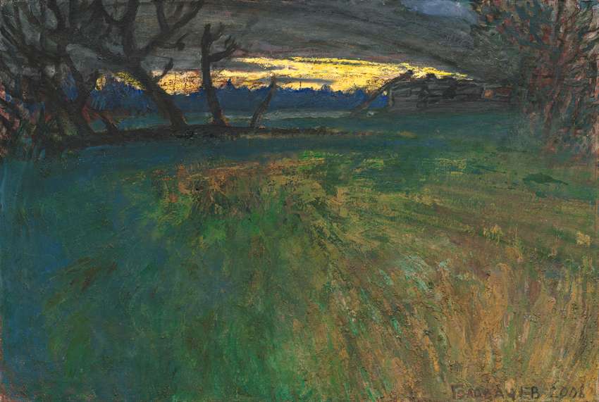 Fallen poplar, artist Boris Golovachyov