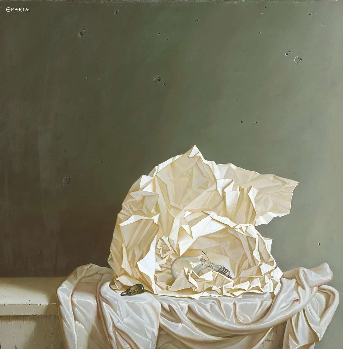 White still-life, artist Viktor Ponomarenko