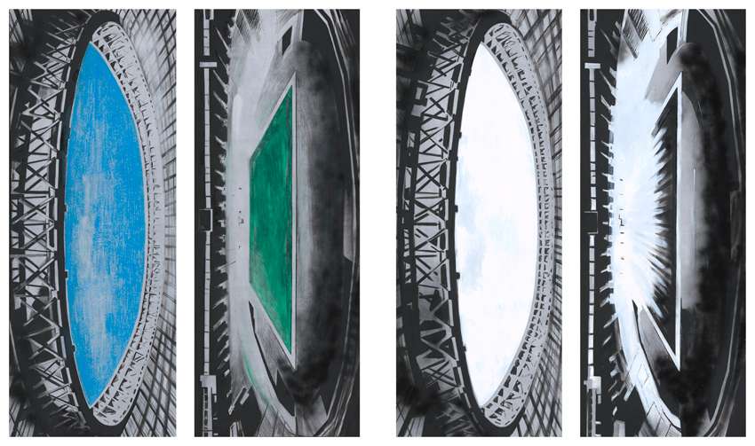 Stadium. Nil-Nil, artist Olga Krasutskaya