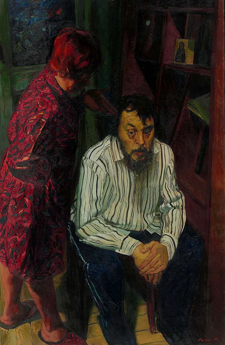 Иов и его жена, художник Дмитрий Марголин