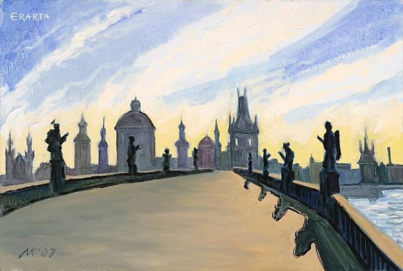 Karlovy Bridge, artist Ruben Monakhov